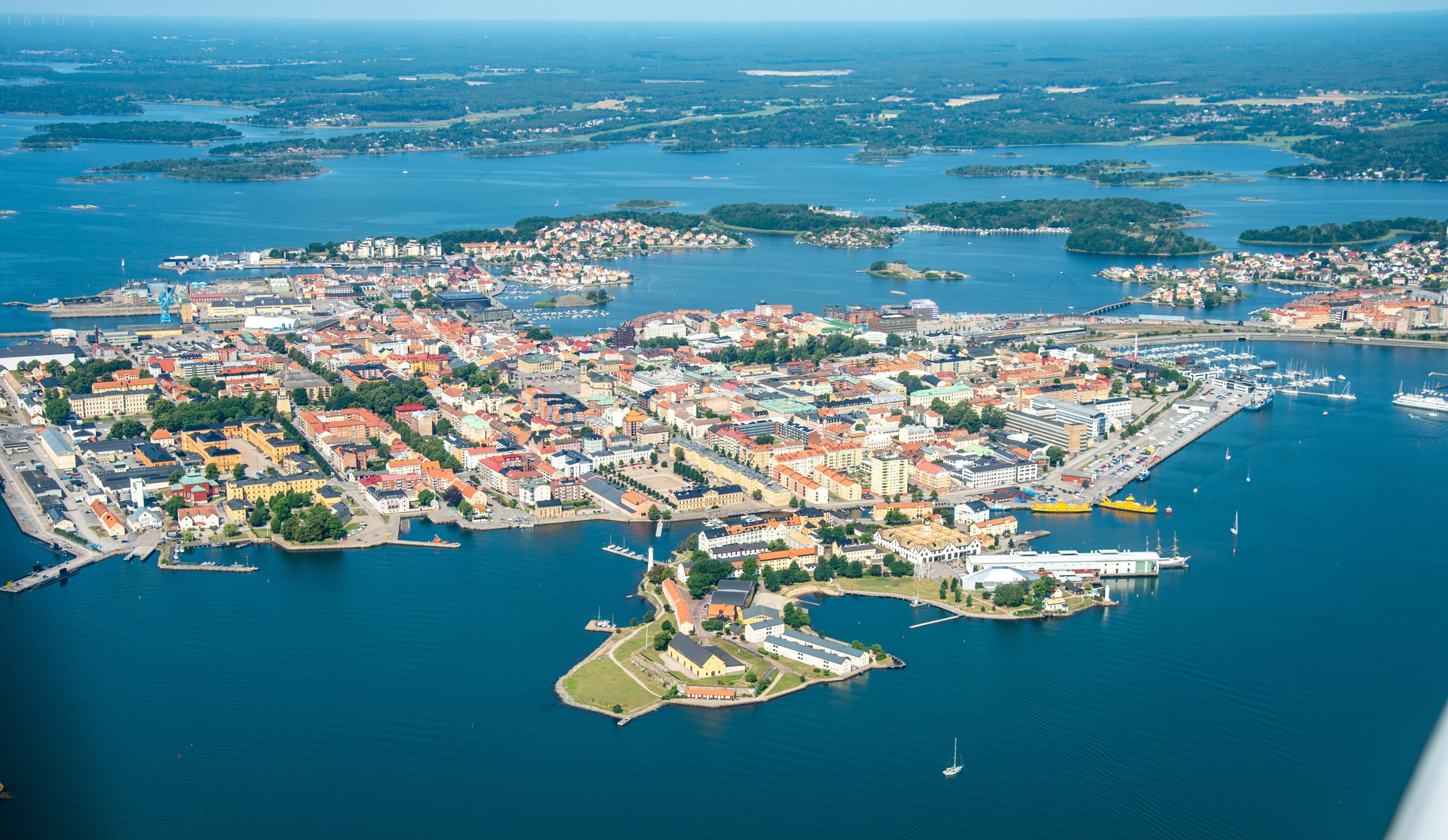 Flygbild Karlskrona